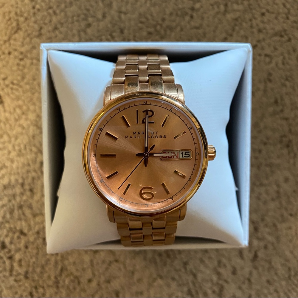 Marc Jacobs Rose Gold Fergus Watch MBM3439